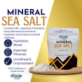 thumbnail image 2 of Mineral Sea Salt 2 Pack - 100% Unrefined, Low Sodium Salt, Rich in 90+ Essential Minerals, Perfect for Cooking, Hydration Hand-Harvested from the Sea of Cortez, 2 of 10