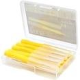 thumbnail image 1 of Interdental Brushes Between Teeth Cleaners Dental Cleaning Tool Portable Floss Pick 10pcs（Yellow）, 1 of 5