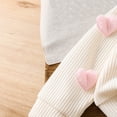 thumbnail image 7 of WOYY Toddler Girls Sweater Heart Print Knit Cardigan Coat Cute Cotton Soft Casual Jacket, 7 of 7