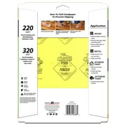 Gator 438830 9 in x 11 in 220/320 Grit Premium Sandpaper Combo Pack, 4 Pieces