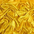 thumbnail image 2 of Ice Fabrics Stretch Crushed Velvet Fabric by the Yard - 60/62" Wide Soft Velvety Fabric for Sewing Apparel, Upholstery, Curtains & Decor - 234 GSM - 20% Vertical Stretch - Yellow - 6 Yards, 2 of 6