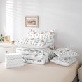 thumbnail image 6 of Homewish Rustic Flower 7-Piece Twin Bedding Sets,Country Floral Bedding Comforter Set,White Purple Gray Sheet Sets For Girls Kids,Microfiber Bedroom Decor Reversible, 6 of 8
