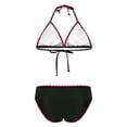 thumbnail image 7 of Oplxuo Women's Sexy Triangle Bikini Sets Fashion Print Push up Bra Tankini Top Swim Briefs 2-Piece Bathing Suit Beachwear, 7 of 7