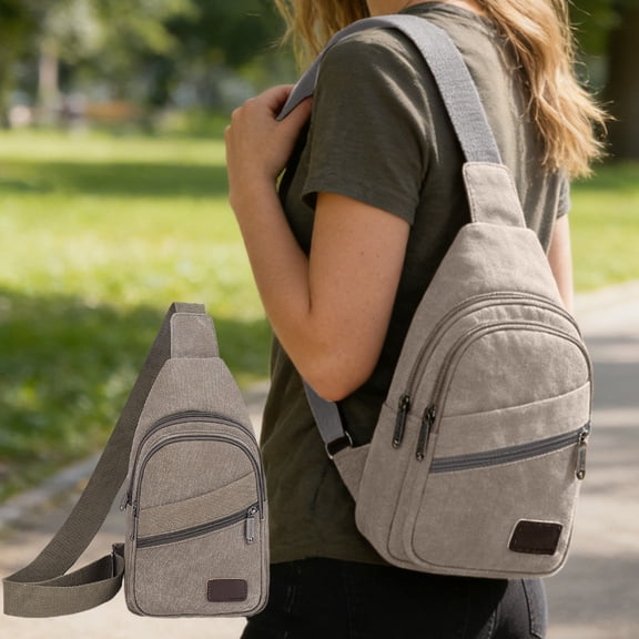 Waterproof Unisex Shoulder Crossbody Chest Bag, Multi-Function Carrier for Hiking Travel and Daily Use