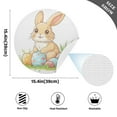 thumbnail image 2 of Ryvnso Bunny Easter Rabbit Round Plate Mats Dining Table Placemat Set of 4 for Holiday Decoration, 2 of 7