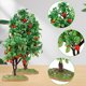 thumbnail image 4 of Mini árboles artificiales de manzana, modelos de árboles pequeños, paisaje de tren, decoraciones de árboles, árboles frutales simulados, 2 uds., 4 of 7