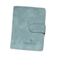 thumbnail image 2 of Funda para pasaporte, funda para pasaporte, moderna funda para tarjetas, portátil, para viajes. azul claro, 2 of 9