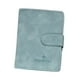 thumbnail image 2 of Funda para pasaporte, tarjetero de piel sintética, organizador de tarjetas de crédito azul claro, 2 of 9