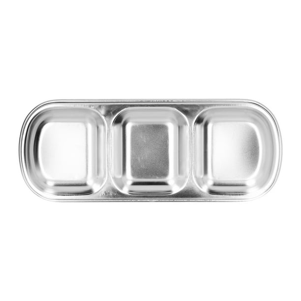 Sauce Dish, Divided Plate Practical Save Space Multipurpose With A Few Grids For Family
