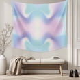 thumbnail image 5 of Abstract Minimalistic,Large Tapestry for Bedroom Wall Hanging Tapestry,Turquoise Pink Ombre Aesthetic Color Art Ceiling Backdrop Tapestries Poster Blanket Wall Decor for Living Room 86" x 104", 5 of 8