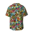 thumbnail image 2 of Xecao offers the Color Summer for Men's Casual Short-sleeved Shirt, a button-up collared shirt with a pocket, perfect for beach vacations and yacht travel in the Medium size., 2 of 7