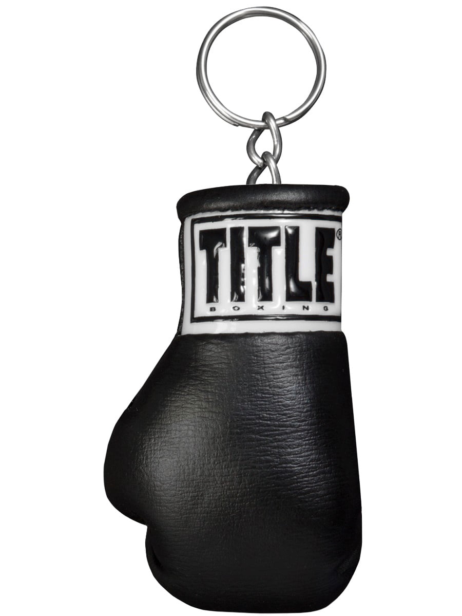 Man's Metal Boxing Glove Shape Keychain Key Chain Key Ring Silver Pendant Gift U 