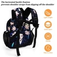 thumbnail image 5 of 13In SKZ Stray Korea Ki Backpack Front Pocket Small Knapsack Cartoon Daypack Lightweight Bookbag, 5 of 8