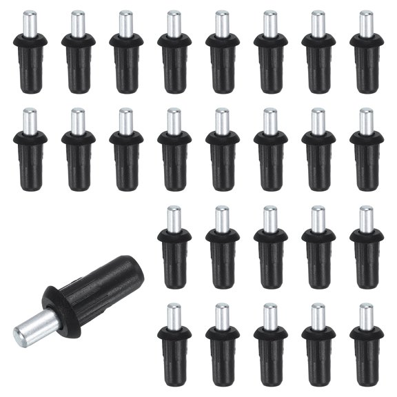 80Pcs Shutter Repair Pins, 0.98"x0.39" Metal Spring Loaded Pins, Black