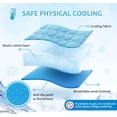 thumbnail image 3 of Chillpaws Cooling Mat, Pet Cooling Mat for Dogs Cats Summer Pet Bed Self Cooling Blanket Breathable Rest Pad 70x56cm Blue, 3 of 7