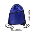 thumbnail image 3 of JZCHUNTOY Drawstring Backpack, Large Capacity Sport Drawstring Bag, Durable Tear Resistant Material, Lightweight Portable Storage Backpack for Sports, Gym, Travel, Swimming and Beach Activities, 3 of 6