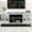 Silver, variant on Mirrored TV Stand for Large TVs in Living Room / Provide Ample Storage