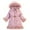 Pink, variant on Mercatoo Kids Girls Winter Long Sleeve Coat Warm Hooded Coat&jacket Toddler Girls Down Jacket for 12 to 14 Year