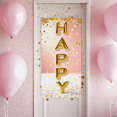 thumbnail image 4 of Sparkling Glittery Happy Banner with Dripping Effect Party Background Decor for Birthday Celebrations Photo Props Party Supplies Decorations, 4 of 7