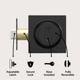 thumbnail image 3 of Mega Handles | Robell Square Deadbolt | Matte Black, 3 of 3