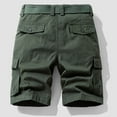 thumbnail image 3 of cllios Mens Cargo Shorts Outdoor Camping Athletic Shorts Classic Travel Cargo Shorts with Multi Pockets Cargo Shorts for Men Under $5 Army Green,XL, 3 of 3