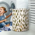 thumbnail image 4 of Patterned Linen Laundry Hamper Large Open Top for Laundry Room and Living Spaces with Durable Breathable -Linen Fabric and Stylish Easter Pattern, 4 of 5