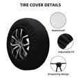 thumbnail image 4 of Cute Cartoon Garfield Spare Tire Cover Wheel Protectors For Trailer Rv Suv Truck Camper Travel Fits For Tire Diameter 15 Inch, 4 of 6