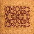 thumbnail image 1 of Ahgly Company Indoor Square Oriental Orange Industrial Area Rugs, 3' Square, 1 of 4