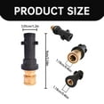 thumbnail image 2 of 1PC Water Gun Connector Pressure Washer Adapter 1/4'' Fitting Spray Nozzle Tips Sets Multiple Brass Female Pressure Washer Accessories Compatible, 2 of 4