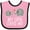 Pink and Black, variant on Inktastic My Opa Loves Me Elephant Boys or Girls Baby Bib