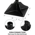 thumbnail image 4 of Walensee Steel Tamper with 48 inch Steel Handle 10"x10" Garden Tamper with Rubber Grip, 4 of 7