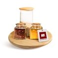 thumbnail image 1 of Bandeja Giratoria Lazy Susan de Bambú Ultrachef, Charola Organizadora de Cocina para Especias, Botanero, Base Giratoria para Mesa, Almacenamiento, 25cm, 1 Pieza, 1 of 9
