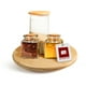 thumbnail image 1 of Bandeja Giratoria Lazy Susan de Bambú Ultrachef, Charola Organizadora de Cocina para Especias, Botanero, Base Giratoria para Mesa, Almacenamiento, 25cm, 1 Pieza, 1 of 9