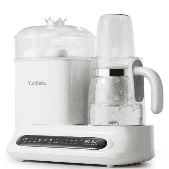Yunbaby Baby Bottle Warmer & Sterilizer, 44oz Formula Kettle with Drying & Steam, Multi-Function Bottle Warmer for Breastmilk, Food & Baby Essentials