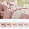 thumbnail image 5 of U by Bedsure King Comforter Set Pink, Bed in a Bag King Size Bedding, 7 Pieces Pinch Pleat All Season Comforter, 5 of 11