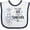 White and Navy, variant on Inktastic You Have Got to Be Squidding Me Funny Squid Boys or Girls Baby Bib