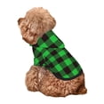 thumbnail image 5 of Haiem Buffalo Plaid Green Black for Winter Dog Hoodie Sweatshirts with Pockets Warm Dog Clothes for Small Dogs Chihuahua-Large, 5 of 7