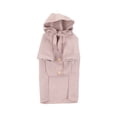 thumbnail image 2 of Dengjunhu Puppy Woolen Clothes Solid Color Non-sticky Hair Thickening Dog Winter Hooded Coat Pet Clothes, 2 of 7