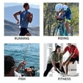 thumbnail image 5 of La cintura está equipada con 3 bolsillos con cremallera, rayas reflectantes, estantes de botellas, correas sin manos neutras, adecuadas para hacer ejercicio durante las fiestas deportivas., 5 of 5