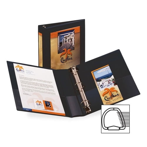 Avery Heavy-Duty Framed View Binder, 1.5 1 1/2' Binder Capacity - Letter - 8 1/2' x 11' Sheet Size - 400 Sheet Capacity - 3 x D-Ring Fastener(s) - 2 Internal Pocket(s) - Vinyl - Recycled - Locking R