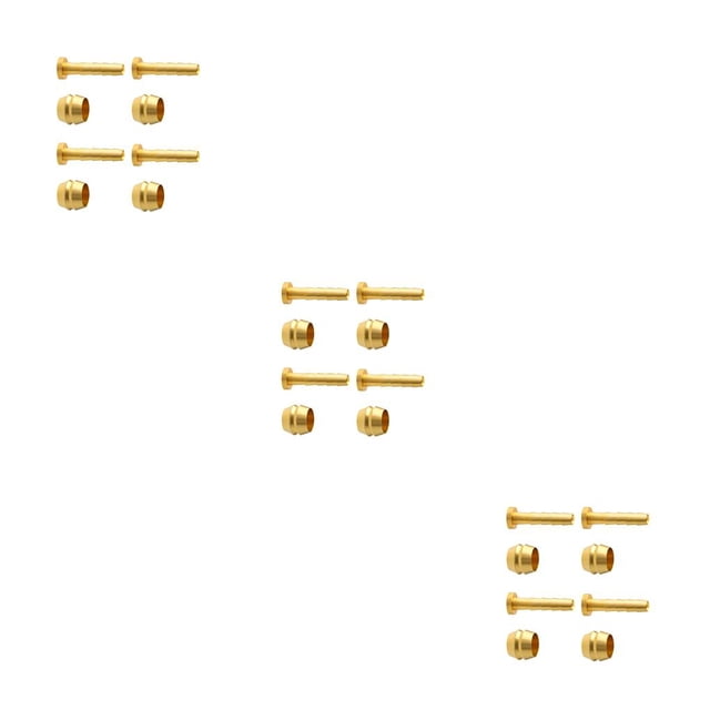Wweixi 1/2/3/5 8 Pcs Raccords de Ligne de Frein Robustes Outils de Réparation Professionnels Durables Fournitures de Cyclisme pour Entretien de Cyclisme BH59 3 Pcs