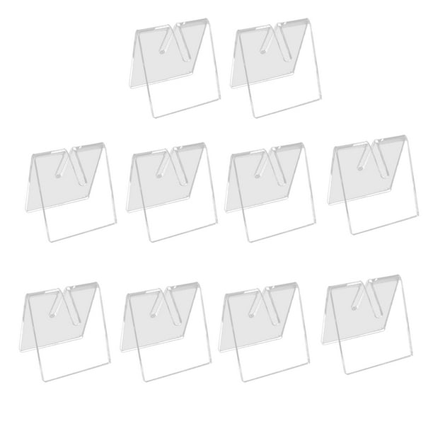 10PCS Clear Acrylic Knife Blade Display Stand Holders Folding Knife