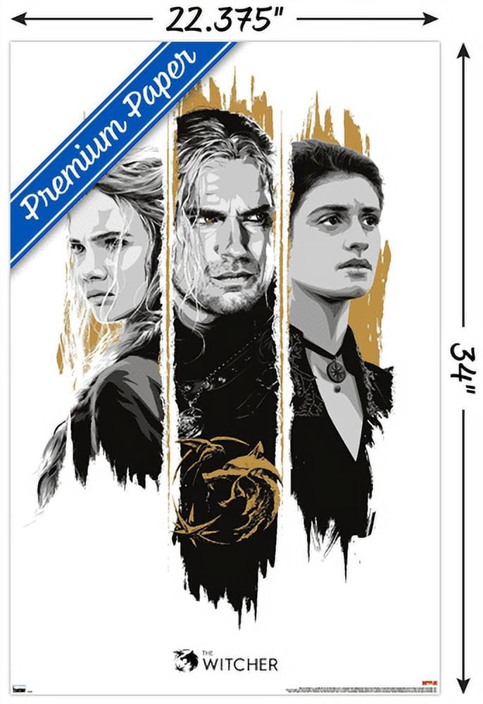 Netflix The Witcher Season 2 - Trio Wall Poster, 22.375" x 34"