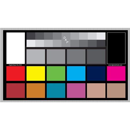 UPC: 0757901608766 | Digital Kolor Pro 16:9 Large Color Calibration and Video Chip Chart  2-Pack