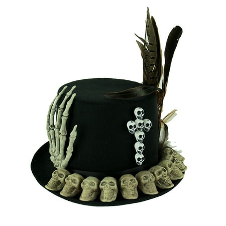 Papa Legba Voodoo Priest Bone Covered Costume Top Hat Com Papa Legba Voodoo Priest Bone Covered