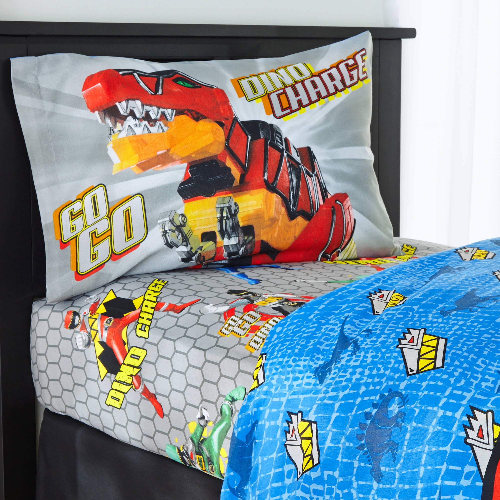 Power Rangers Dino Charge Twin Sheet Set Walmart Com