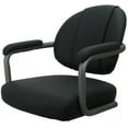 thumbnail image 3 of Swivel Metal Bar Stool 30" - M-70 WB - Black Vinyl - Gray, 3 of 3