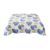 ChicYu Floral Velvet Summer Air Conditioning Quilt Queen Size,Breathable Cotton Bedding for Adults, Guest Room, Dorms, Machine Washable Coolings Quilt with Exquisite Patterns