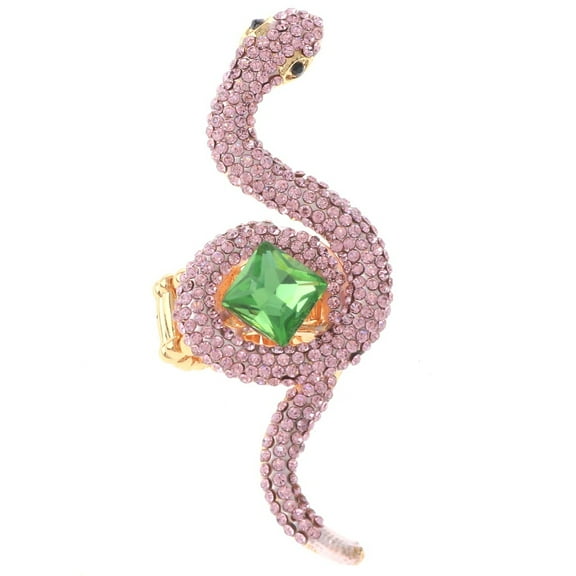 Crystal Stretch Snake Ring