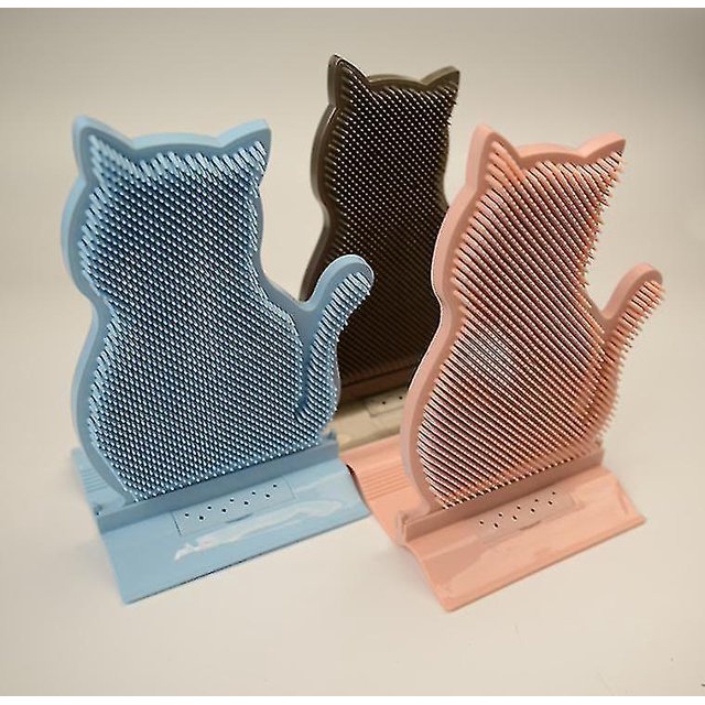 Dispositivo de frotamiento para gatos con costura de puerta fija, depilación y cepillo de masaje antipicazón, cepillo para frotar gatos ShuxiuWang 8390605822827